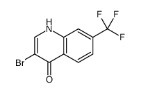 3-bromo-7-(trifluoromethyl)-1H-quinolin-4-one结构式
