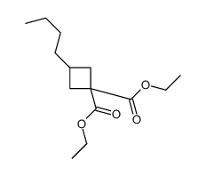 diethyl 3-butylcyclobutane-1,1-dicarboxylate Structure