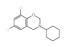 2,4-dichloro-8-cyclohexyl-10-oxa-8-azabicyclo[4.4.0]deca-2,4,11-triene结构式