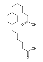 6-[4-(5-carboxypentyl)cyclohexyl]hexanoic acid Structure