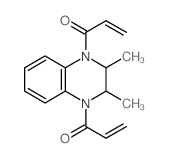 1-(2,3-dimethyl-4-prop-2-enoyl-2,3-dihydroquinoxalin-1-yl)prop-2-en-1-one Structure