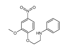 N-[2-(2-methoxy-4-nitrophenoxy)ethyl]aniline Structure