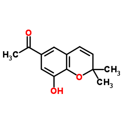 去-O-甲基乙酰香兰酮色烯结构式