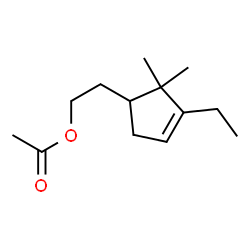 3-Cyclopentene-1-ethanol,3-ethyl-2,2-dimethyl-,acetate(9CI)结构式
