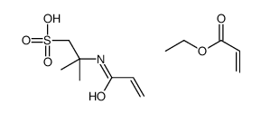 ethyl prop-2-enoate,2-methyl-2-(prop-2-enoylamino)propane-1-sulfonic acid Structure
