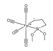 2,2,2,2-tetracarbonyl-1,1-dimethoxy-1-sila-2-ferracyclopentane Structure