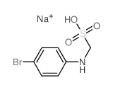 Methanesulfonic acid,1-[(4-bromophenyl)amino]-, sodium salt (1:1) structure