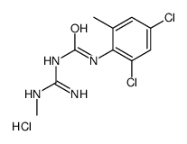 1-(2,4-dichloro-6-methylphenyl)-3-(N'-methylcarbamimidoyl)urea,hydrochloride结构式