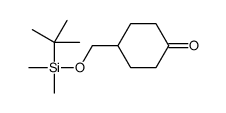 4-[[tert-butyl(dimethyl)silyl]oxymethyl]cyclohexan-1-one Structure