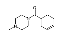 1-(3-Cyclohexen-1-yl)carbonyl-4-methylpiperazine结构式