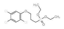 Phosphonic acid,[3-(2,4,5-trichlorophenoxy)propyl]-, diethyl ester (6CI,9CI)结构式
