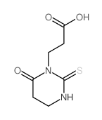 1(2H)-Pyrimidinepropanoicacid, tetrahydro-6-oxo-2-thioxo- Structure