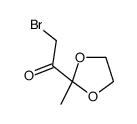 Ethanone, 2-bromo-1-(2-methyl-1,3-dioxolan-2-yl)- (9CI) structure