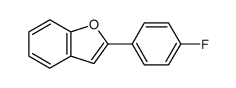 2-(4-fluorophenyl)benzo[b]furan结构式