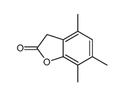 4,6,7-trimethyl-3H-benzofuran-2-one structure
