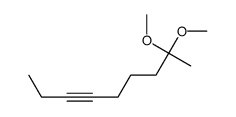 8,8-Dimethoxy-3-nonyne Structure