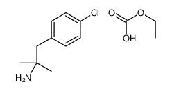 ethyl hydrogen carbonate , compound with 4-chloro-α,α-dimethylbenzeneethylamine (1:1)结构式