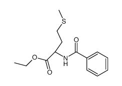 N-benzoyl-DL-methionine ethyl ester Structure