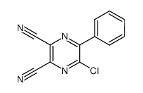 5-chloro-6-phenylpyrazine-2,3-dicarbonitrile结构式