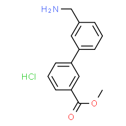3'-(AMINOMETHYL)-BIPHENYL-3-CARBOXYLIC ACID METHYL ESTER structure