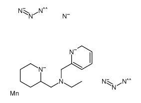 manganese,N-(piperidin-1-id-2-ylmethyl)-N-(2H-pyridin-1-id-6-ylmethyl)ethanamine,triazide结构式