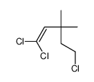 1,1,5-trichloro-3,3-dimethylpent-1-ene结构式