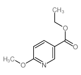 3-Pyridinecarboxylicacid, 6-methoxy-, ethyl ester structure