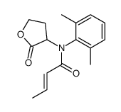 N-(2,6-dimethylphenyl)-N-(2-oxooxolan-3-yl)but-2-enamide结构式