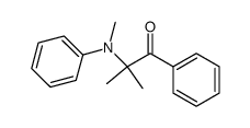 2-methyl-2-(methyl(phenyl)amino)-1-phenylpropan-1-one结构式