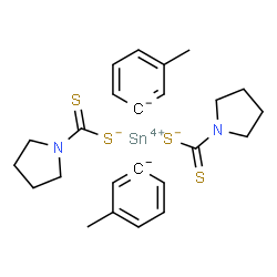 Di(4-tolyl)tin bis(pyrrolidine dithiocarbamate) picture