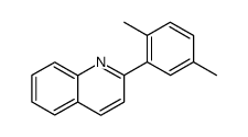 2-(2,5-dimethyl-phenyl)-quinoline结构式