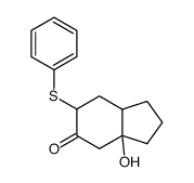 3a-hydroxy-6-(phenylthio)hexahydro-5-indanone结构式