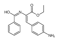 ethyl 3-(4-aminophenyl)-2-benzamidoprop-2-enoate结构式