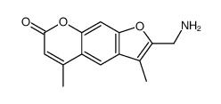 2-(aminomethyl)-3,5-dimethylfuro[3,2-g]chromen-7-one结构式