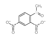 1-methylsulfinyl-2,4-dinitro-benzene结构式