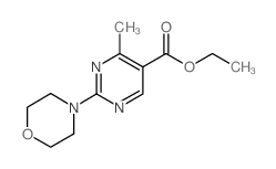 ETHYL 4-METHYL-2-MORPHOLINOPYRIMIDINE-5-CARBOXYLATE structure