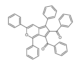 6,7-dibenzoyl-1,3,5-triphenyl-cyclopenta[c]pyran结构式