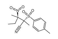 2,3-dimethyl-3-nitro-2-tosylpentanenitrile Structure