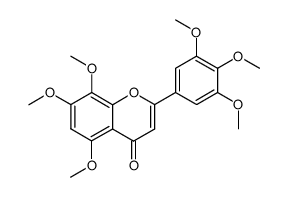 5,7,8,3′,4′,5′-Hexamethoxyflavone Structure