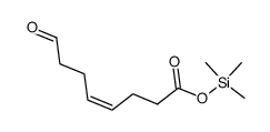 Trimethylsilyl 7-formyl-4Z-heptenoate结构式