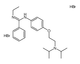 2-[4-[(ethylazaniumylidene-phenyl-methyl)amino]phenoxy]ethyl-dipropan- 2-yl-azanium dibromide picture