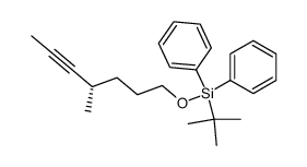 (S)-tert-butyl((4-methylhept-5-yn-1-yl)oxy)diphenylsilane结构式