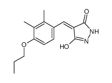 4-[(2,3-dimethyl-4-propoxyphenyl)methylidene]pyrazolidine-3,5-dione Structure