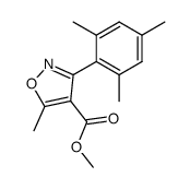 methyl 5-methyl-3-(2,4,6-trimethylphenyl)isoxazole-4-carboxylate结构式