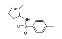 4-methyl-N-(2-methylcyclopent-2-en-1-yl)benzenesulfonamide Structure