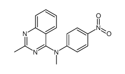 N,2-dimethyl-N-(4-nitrophenyl)quinazolin-4-amine结构式