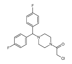 1-[4-[bis(4-fluorophenyl)methyl]piperazin-1-yl]-2-chloroethanone Structure