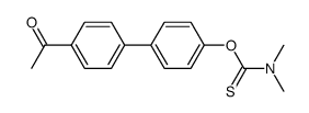 O-(4'-acetyl[1,1'-biphenyl]-4-yl) N,N-dimethylthiocarbamate结构式