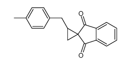 2-(4-methylbenzyl)spiro[cyclopropane-1,2'-indene]-1',3'-dione结构式