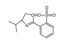 2-[(4S)-4-propan-2-yl-4,5-dihydro-1,3-oxazol-2-yl]benzenesulfonic acid结构式